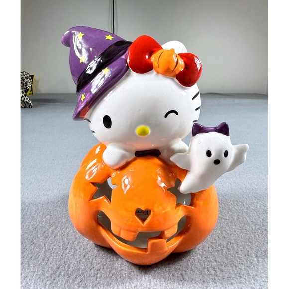 Blue Sky Clayworks Other - Hello Kitty Halloween Pumpkin Candle House New Blue Sky Clayworks Sanrio
